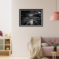 Historic Framed Print, Bacon Island Road Bridge, Spanning Middle River at Bacon Island Road, Stockton vicinity, San Joaquin County, CA - 9,  17-7/8" x 21-7/8"