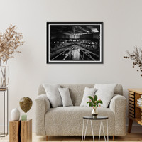 Historic Framed Print, Bacon Island Road Bridge, Spanning Middle River at Bacon Island Road, Stockton vicinity, San Joaquin County, CA - 9,  17-7/8" x 21-7/8"