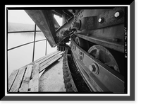 Historic Framed Print, Bacon Island Road Bridge, Spanning Middle River at Bacon Island Road, Stockton vicinity, San Joaquin County, CA - 11,  17-7/8" x 21-7/8"