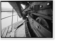 Historic Framed Print, Bacon Island Road Bridge, Spanning Middle River at Bacon Island Road, Stockton vicinity, San Joaquin County, CA - 11,  17-7/8" x 21-7/8"