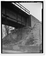 Historic Framed Print, Stanislaus River Bridge, Atchison, Topeka & Santa Fe Railway at Stanislaus, Riverbank vicinity, Stanislaus County, CA - 21,  17-7/8" x 21-7/8"