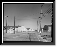 Historic Framed Print, Oakland Naval Supply Center, Maritime Street at Seventh Street, Oakland, Alameda County, CA - 3,  17-7/8" x 21-7/8"