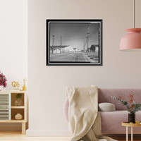 Historic Framed Print, Oakland Naval Supply Center, Maritime Street at Seventh Street, Oakland, Alameda County, CA - 3,  17-7/8" x 21-7/8"