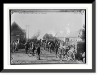 Historic Framed Print, 5th British Arrive .  Cugny,  17-7/8" x 21-7/8"