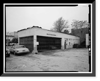 Historic Framed Print, C.F. Forbes Gas Station, Automobile Repair Shop, 195 North Raymond Avenue, Pasadena, Los Angeles County, CA - 5,  17-7/8" x 21-7/8"