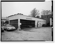 Historic Framed Print, C.F. Forbes Gas Station, Automobile Repair Shop, 195 North Raymond Avenue, Pasadena, Los Angeles County, CA - 5,  17-7/8" x 21-7/8"