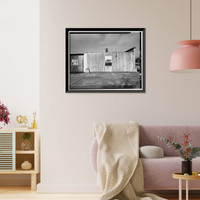 Historic Framed Print, C.F. Forbes Gas Station, Automobile Repair Shop, 195 North Raymond Avenue, Pasadena, Los Angeles County, CA - 8,  17-7/8" x 21-7/8"