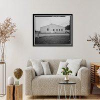 Historic Framed Print, Presidio of San Francisco, Warehouse, West End of Crissy Field, Livingston Street, San Francisco, San Francisco County, CA - 7,  17-7/8" x 21-7/8"