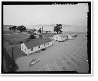 Historic Framed Print, Presidio of San Francisco, Storehouse & Administration, Crissy Field North cantonment, Allen Street, San Francisco, San Francisco County, CA,  17-7/8" x 21-7/8"