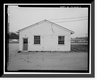 Historic Framed Print, Presidio of San Francisco, Storehouse & Administration, Crissy Field North cantonment, Allen Street, San Francisco, San Francisco County, CA - 4,  17-7/8" x 21-7/8"