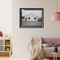 Historic Framed Print, Presidio of San Francisco, Storehouse & Administration, Crissy Field North cantonment, Allen Street, San Francisco, San Francisco County, CA - 4,  17-7/8" x 21-7/8"