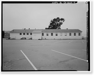 Historic Framed Print, Presidio of San Francisco, Enlisted Men's Mess Hall, Crissy Field North cantonment, Jauss Street, San Francisco, San Francisco County, CA - 4,  17-7/8" x 21-7/8"