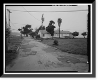Historic Framed Print, Presidio of San Francisco, Recreation Building, Crissy Field North cantonment, Jauss Street, San Francisco, San Francisco County, CA,  17-7/8" x 21-7/8"