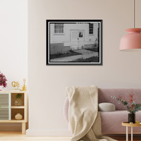 Historic Framed Print, Presidio of San Francisco, Recreation Building, Crissy Field North cantonment, Jauss Street, San Francisco, San Francisco County, CA - 8,  17-7/8" x 21-7/8"