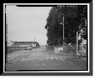 Historic Framed Print, Presidio of San Francisco, Post Engineer's Headquarters Office, Crissy Field North cantonment, San Francisco, San Francisco County, CA,  17-7/8" x 21-7/8"