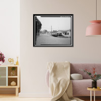 Historic Framed Print, Presidio of San Francisco, Post Engineer's Headquarters Office, Crissy Field North cantonment, San Francisco, San Francisco County, CA - 6,  17-7/8" x 21-7/8"