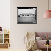 Historic Framed Print, Presidio of San Francisco, Plumbing Shop, Crissy Field North cantonment, San Francisco, San Francisco County, CA - 4,  17-7/8" x 21-7/8"
