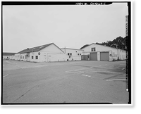 Presidio of San Francisco, Warehouse & Auto Shop, Crissy Field North cantonment, San Francisco, San Francisco County, CA, Vintage Wall Art