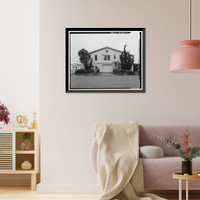 Historic Framed Print, Presidio of San Francisco, Warehouse & Auto Shop, Crissy Field North cantonment, San Francisco, San Francisco County, CA - 10,  17-7/8" x 21-7/8"