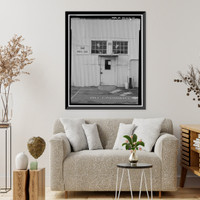 Historic Framed Print, Presidio of San Francisco, Warehouse & Auto Shop, Crissy Field North cantonment, San Francisco, San Francisco County, CA - 13,  17-7/8" x 21-7/8"