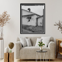 Historic Framed Print, Presidio of San Francisco, Electrical Shop, Crissy Field North cantonment, San Francisco, San Francisco County, CA - 7,  17-7/8" x 21-7/8"