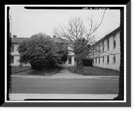 Historic Framed Print, Presidio of San Francisco, Letterman General Hospital, Building No. 27, Letterman Hospital Complex, Edie Road, San Francisco, San Francisco County, CA - 6,  17-7/8" x 21-7/8"