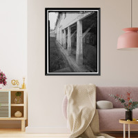 Historic Framed Print, Presidio of San Francisco, Letterman General Hospital, Building No. 27, Letterman Hospital Complex, Edie Road, San Francisco, San Francisco County, CA - 13,  17-7/8" x 21-7/8"