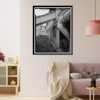 Historic Framed Print, Presidio of San Francisco, Letterman General Hospital, Building No. 27, Letterman Hospital Complex, Edie Road, San Francisco, San Francisco County, CA - 14,  17-7/8" x 21-7/8"