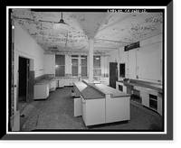 Historic Framed Print, Presidio of San Francisco, Letterman General Hospital, Building No. 27, Letterman Hospital Complex, Edie Road, San Francisco, San Francisco County, CA - 22,  17-7/8" x 21-7/8"