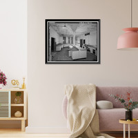 Historic Framed Print, Presidio of San Francisco, Letterman General Hospital, Building No. 27, Letterman Hospital Complex, Edie Road, San Francisco, San Francisco County, CA - 22,  17-7/8" x 21-7/8"