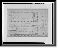 Historic Framed Print, Presidio of San Francisco, Letterman General Hospital, Building No. 12, Letterman Hospital Complex, Edie Road, San Francisco, San Francisco County, CA - 19,  17-7/8" x 21-7/8"