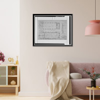 Historic Framed Print, Presidio of San Francisco, Letterman General Hospital, Building No. 12, Letterman Hospital Complex, Edie Road, San Francisco, San Francisco County, CA - 19,  17-7/8" x 21-7/8"