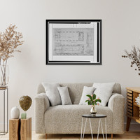 Historic Framed Print, Presidio of San Francisco, Letterman General Hospital, Building No. 12, Letterman Hospital Complex, Edie Road, San Francisco, San Francisco County, CA - 19,  17-7/8" x 21-7/8"