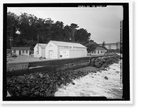 Historic Framed Print, Presidio of San Francisco, Flammable Storage Building Submarine Mine Depot, Fort Point vicinity, Long Avenue, San Francisco, San Francisco County, CA,  17-7/8" x 21-7/8"