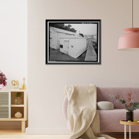 Historic Framed Print, Presidio of San Francisco, Flammable Storage Building Submarine Mine Depot, Fort Point vicinity, Long Avenue, San Francisco, San Francisco County, CA - 2,  17-7/8" x 21-7/8"