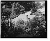 Historic Framed Print, Deetjen's Big Sur Inn, Hayloft Building, East Side of State Highway 1, Big Sur, Monterey County, CA - 2,  17-7/8" x 21-7/8"