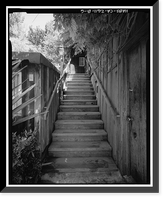 Historic Framed Print, Deetjen's Big Sur Inn, Hayloft Building, East Side of State Highway 1, Big Sur, Monterey County, CA - 6,  17-7/8" x 21-7/8"