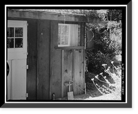 Historic Framed Print, Deetjen's Big Sur Inn, Hayloft Building, East Side of State Highway 1, Big Sur, Monterey County, CA - 9,  17-7/8" x 21-7/8"