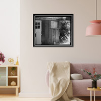 Historic Framed Print, Deetjen's Big Sur Inn, Hayloft Building, East Side of State Highway 1, Big Sur, Monterey County, CA - 9,  17-7/8" x 21-7/8"