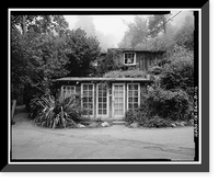 Historic Framed Print, Deetjen's Big Sur Inn, Hayloft Building, East Side of State Highway 1, Big Sur, Monterey County, CA - 10,  17-7/8" x 21-7/8"