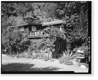 Historic Framed Print, Deetjen's Big Sur Inn, Hayloft Building, East Side of State Highway 1, Big Sur, Monterey County, CA - 13,  17-7/8" x 21-7/8"