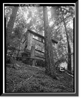 Historic Framed Print, Deetjen's Big Sur Inn, Champagne Building, East Side of State Highway 1, Big Sur, Monterey County, CA - 3,  17-7/8" x 21-7/8"