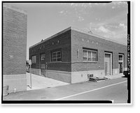 Historic Framed Print, U.S. Coast Guard Support Center Alameda, Warehouse, Spencer Road & Icarrus Drive, Coast Guard Island, Alameda, Alameda County, CA - 4,  17-7/8" x 21-7/8"