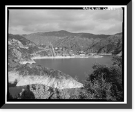 Historic Framed Print, Variable Angle Launcher Complex, CA State Highway 39 at Morris Reservior, Azusa vicinity, Los Angeles County, CA,  17-7/8" x 21-7/8"