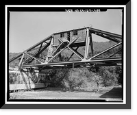 Historic Framed Print, Variable Angle Launcher Complex, Variable Angle Launcher, CA State Highway 39 at Morris Reservior, Azusa vicinity, Los Angeles County, CA - 43,  17-7/8" x 21-7/8"