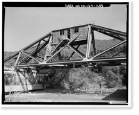 Historic Framed Print, Variable Angle Launcher Complex, Variable Angle Launcher, CA State Highway 39 at Morris Reservior, Azusa vicinity, Los Angeles County, CA - 43,  17-7/8" x 21-7/8"