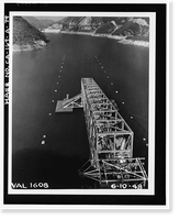 Historic Framed Print, Variable Angle Launcher Complex, Variable Angle Launcher, CA State Highway 39 at Morris Reservior, Azusa vicinity, Los Angeles County, CA - 79,  17-7/8" x 21-7/8"