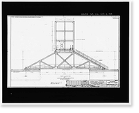 Historic Framed Print, Variable Angle Launcher Complex, Variable Angle Launcher, CA State Highway 39 at Morris Reservior, Azusa vicinity, Los Angeles County, CA - 90,  17-7/8" x 21-7/8"