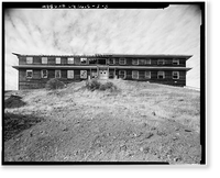 Historic Framed Print, Mill Valley Air Force Station, Bachelor Airmen Quarters, East of Ridgecrest Boulevard, Mount Tamalpais, Mill Valley vicinity, Marin County, CA - 3,  17-7/8" x 21-7/8"
