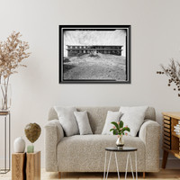 Historic Framed Print, Mill Valley Air Force Station, Bachelor Airmen Quarters, East of Ridgecrest Boulevard, Mount Tamalpais, Mill Valley vicinity, Marin County, CA - 3,  17-7/8" x 21-7/8"
